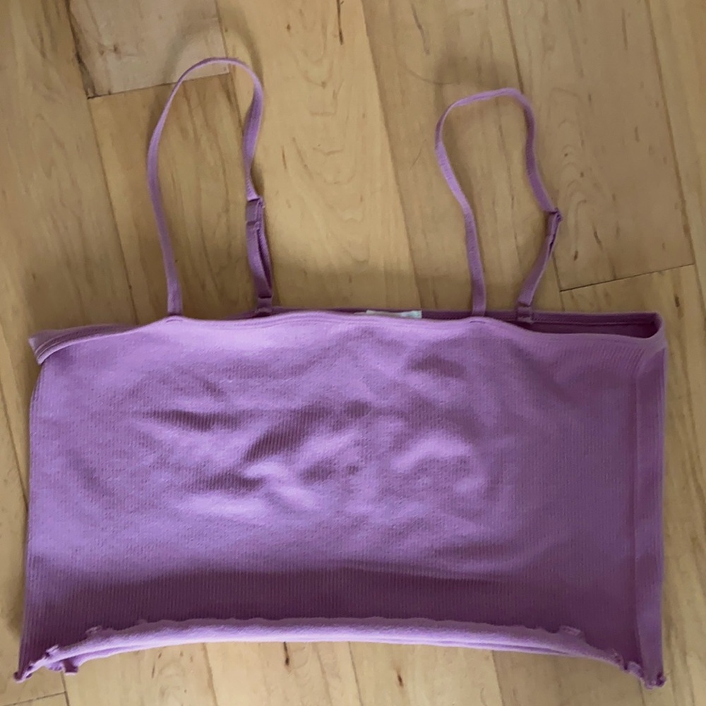 Nude Purple Bozzolo Cropped Tank